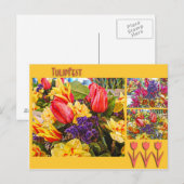 De Bloemen van de Lente van het Briefkaart van de (Voorkant / Achterkant)