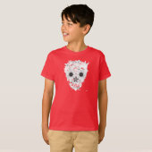 De bloemen van de schedel t-shirt (Voorkant volledig)