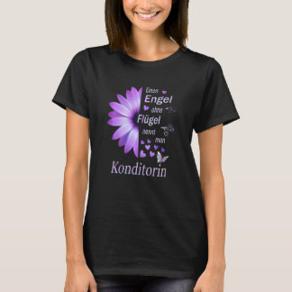 De bloemen van de suikerwerker van vrouwen Dank u  T-shirt
