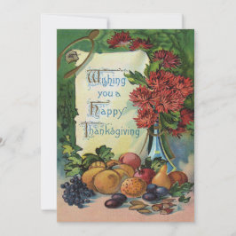 De Bloemen van de Vaas van het Fruit van het Feestdagenkaart