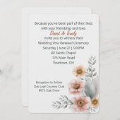 De bloemen van de Vernieuwing van de Wit op wit Kaart (Voorkant / Achterkant)