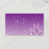 De Bloemen van de vlinder Visitekaartje (Achterkant)