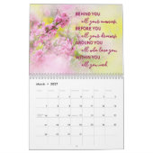 De Bloemen van de waterverf met de Kalender van de (Mar 2027)