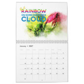 De Bloemen van de waterverf met de Kalender van de (Jan 2027)
