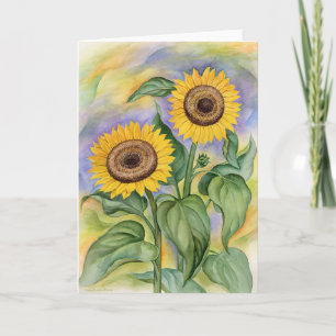 De Bloemen van de zon in Dawn door Jude Kaart