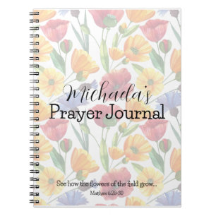 De bloemen van het Field Prayer Journal Notitieboek