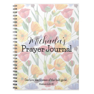 De bloemen van het Field Prayer Journal Notitieboek