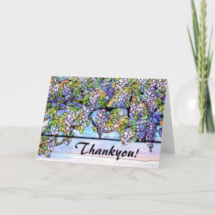 De Bloemen van het Glas in lood van Tiffany van de Bedankkaart