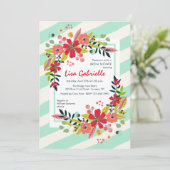 De Bloemen van het hallo van de Uitnodiging van (Staand voorkant)