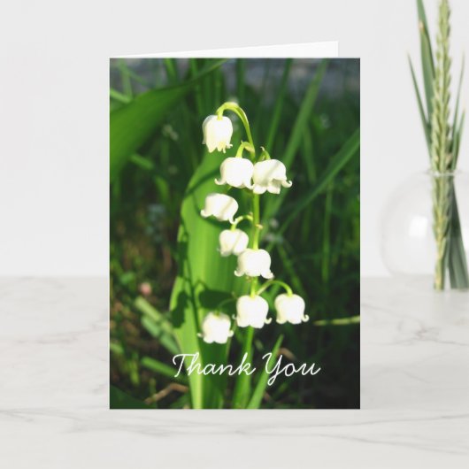 De Bloemen van het lelietje-van-dalen Bedankkaart (Voorkant)
