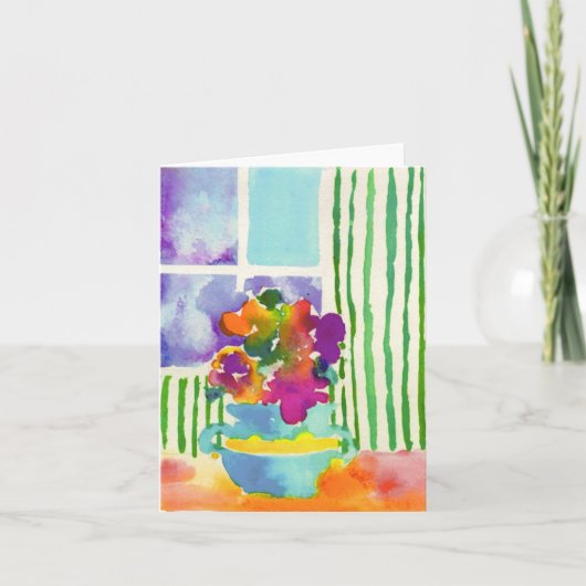 De Bloemen van het venster door Jessie Abrams, Kaart (Voorkant)