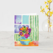 De Bloemen van het venster door Jessie Abrams, Kaart (Gele Bloem)