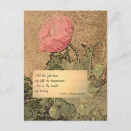 De bloemen van morgen briefkaart