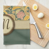 De Bloemen van Paisley en van de Ventilator met Mo Theedoek (Quarter Fold)