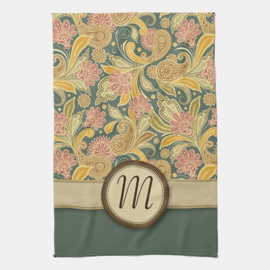 De Bloemen van Paisley en van de Ventilator met Mo Theedoek (Verticaal)