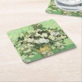 De bloemen van Van Gogh in de vaas Kartonnen Onderzetters (Schuin)