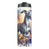 De bloemendroom van een Whippet Thermosbeker (Voorkant)