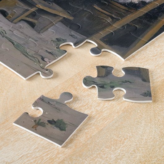 De bloemenhandelaar | Victor Gabriel Gilbert Legpuzzel (Zijkant)