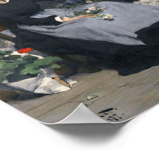 De bloemenhandelaar | Victor Gabriel Gilbert Poster (Hoek)