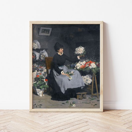 De bloemenhandelaar | Victor Gabriel Gilbert Poster