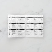 De BloemenKaart van de Kleur van Kerstmis van de Feestdagen Kaart (Binnen)