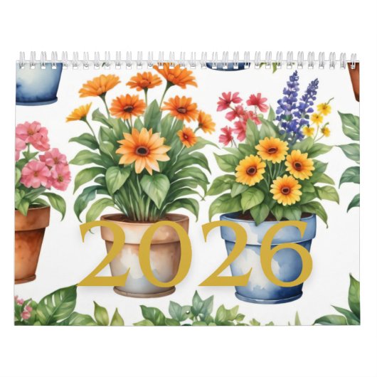 De Bloemenkalender 2026 Kalender (Hoes)