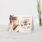 De bloemenkroon | Thanksgiving | van Turkije Feestdagen Kaart (Voorkant)