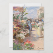 De bloemenmarkt | Victor Gabriel Gilbert (Voorkant)