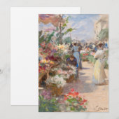 De bloemenmarkt | Victor Gabriel Gilbert (Voorkant / Achterkant)