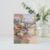De bloemenmarkt | Victor Gabriel Gilbert Briefkaart (Staand voorkant)