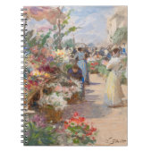 De bloemenmarkt | Victor Gabriel Gilbert Notitieboek (Voorkant)