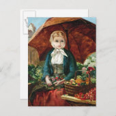 De Bloemenmeisje Briefkaart (Voorkant / Achterkant)