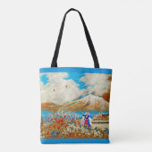 De Bloemenmeisje Canvas tas (Achterkant)