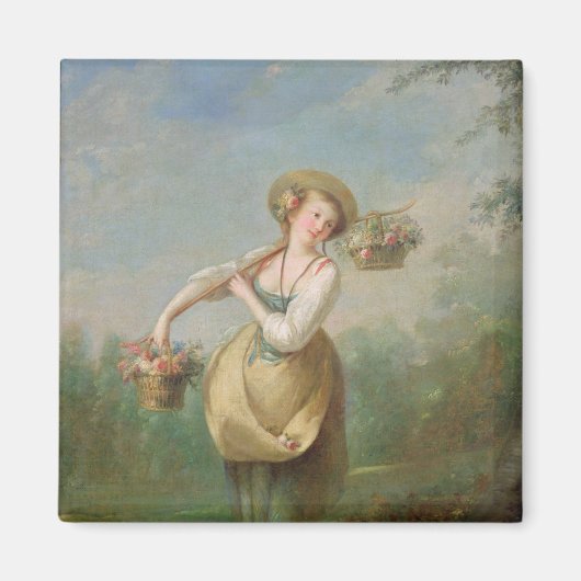 De Bloemenmeisje Magneet (Voorkant)