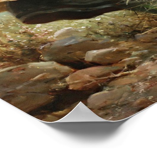 De Bloemenmeisje Poster (Hoek)