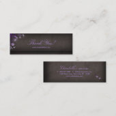 De Bloemenpaars van de Vlinder van de salon Mini Visitekaartje (Voorkant / Achterkant)