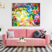 De bloementuin | Carl Lohse | Canvas Afdruk (Insitu (Woonkamer))