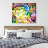 De bloementuin | Carl Lohse | Canvas Afdruk (Insitu (Slaapkamer))