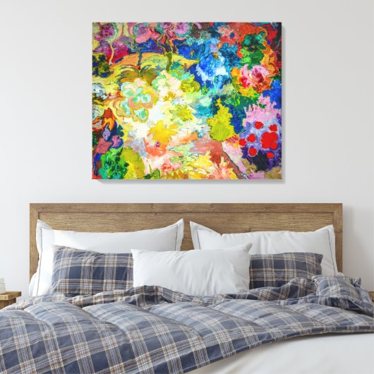 De bloementuin | Carl Lohse | Canvas Afdruk (Insitu (Slaapkamer))