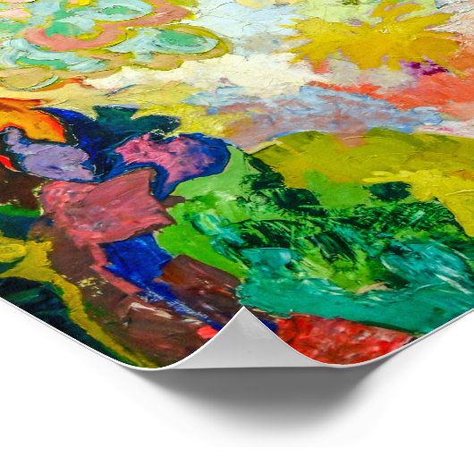 De bloementuin | Carl Lohse | Poster (Hoek)