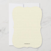 De BloemenUitnodiging van narcissen Kaart (Achterkant)