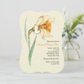 De BloemenUitnodiging van narcissen Kaart (Staand voorkant)