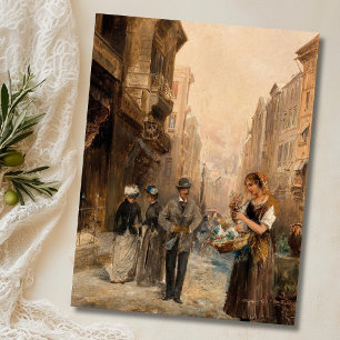 De Bloemenverkoper – Emil Barbarini Briefkaart