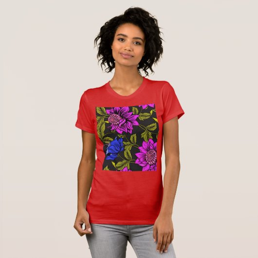 De bloemenverrassing. t-shirt (Voorkant volledig)