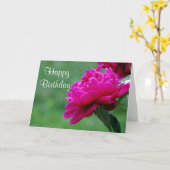 De bloemfoto van de pioen kaart (Gele Bloem)