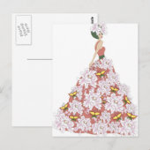 De bloemjurk briefkaart (Voorkant / Achterkant)