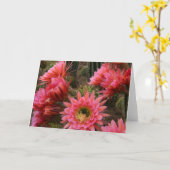 De bloemkaart van de cactus kaart (Gele Bloem)