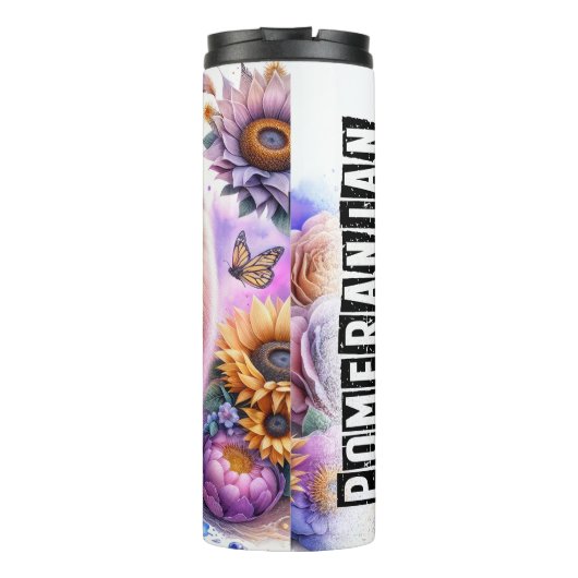 De bloemrijke dans van Pommeren Thermosbeker (Achterkant)