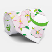 De bloemtuin stropdas (Opgerold)