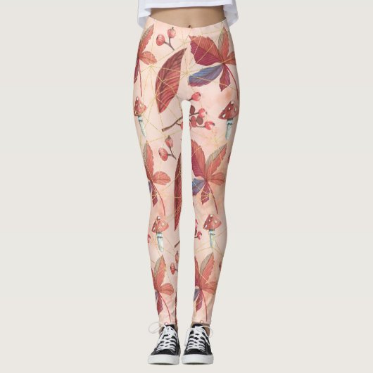 De bloemvelden leggings (Voorkant)